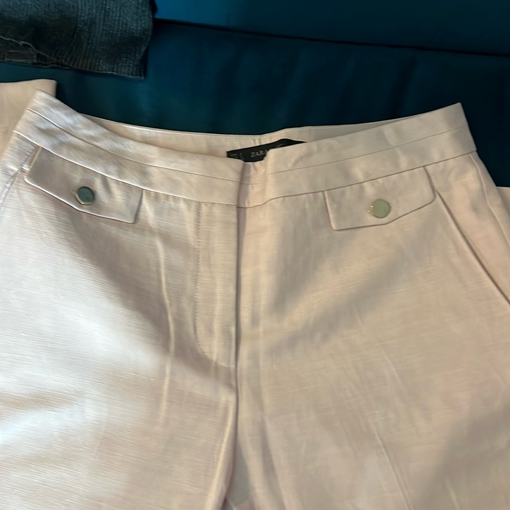 Zara Flare Pants Baby Pink